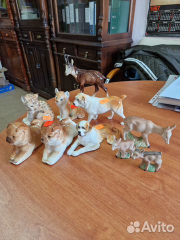 Фарфоровые статуэтки животных