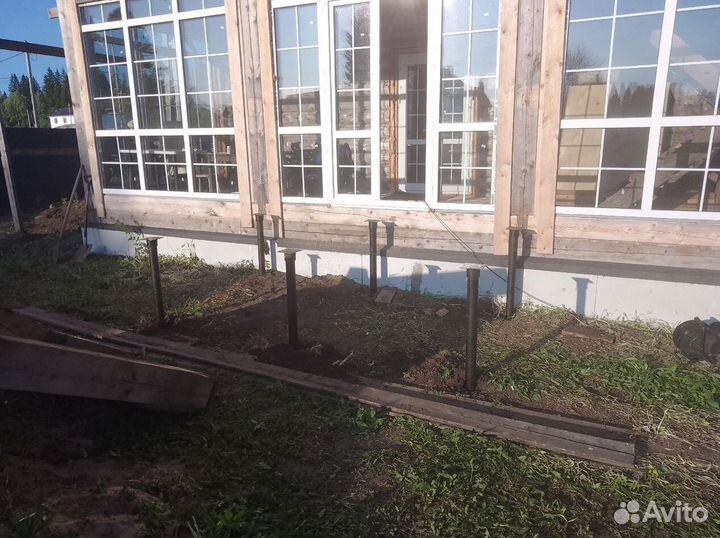 Винтовые сваи ремонт фундамента