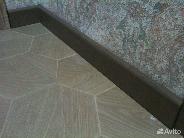 Установка плинтуса мдф