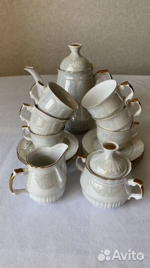 Сервиз кофейный фарфор Wloclawek Porcelana Польш