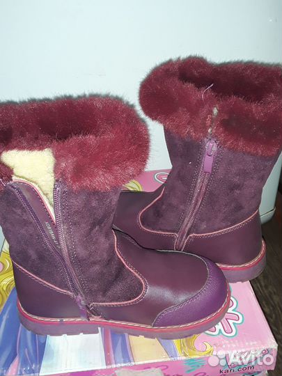 Сапоги для девочки(зима) 28