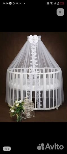 Бортики подушки в кроватку и балдахин