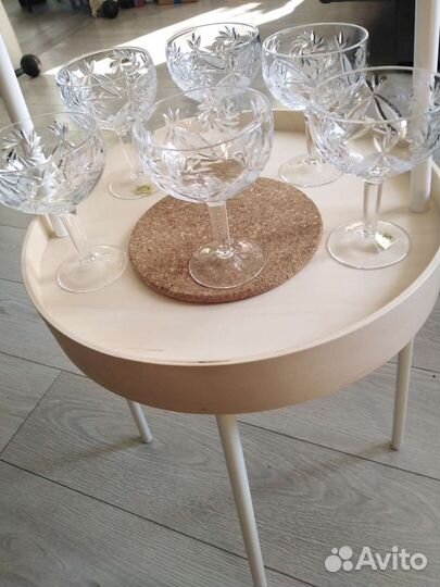 Хрустальные бокалы для шампанского