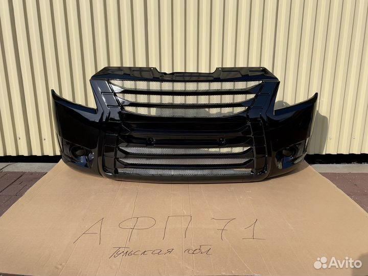 Бампер на Газель Next тюнинг цвет Черный