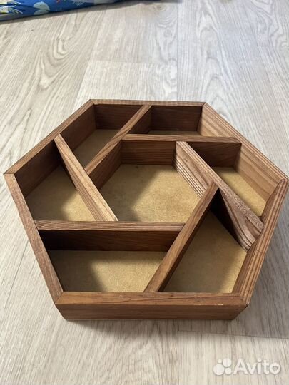 Ящик/коробка подарочная дерево шестигранник