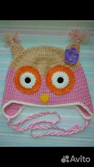 Шапочки вязаные демисезонные