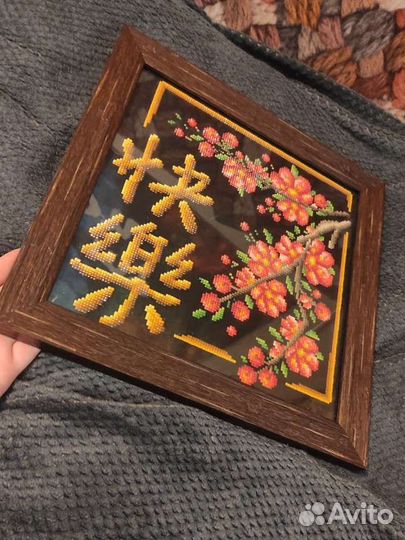 Алмазная мозаика, готовая картина 