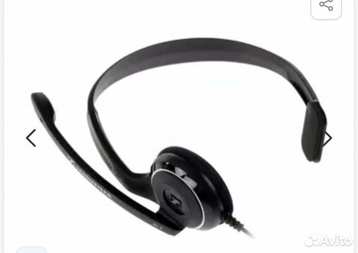 Проводная моногарнитура Sennheiser PC7 черный
