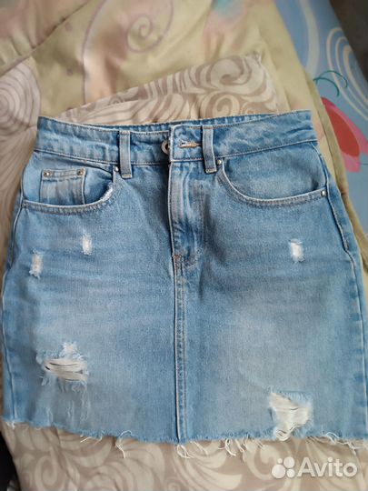 Юбка джисовая xxs Zolla деним