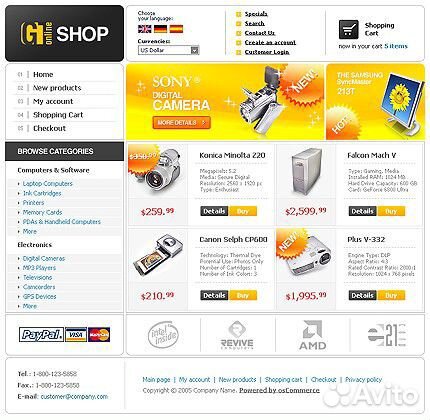 Шаблоны для создания сайтов