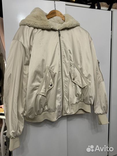 Бомбер zara двухсторонний