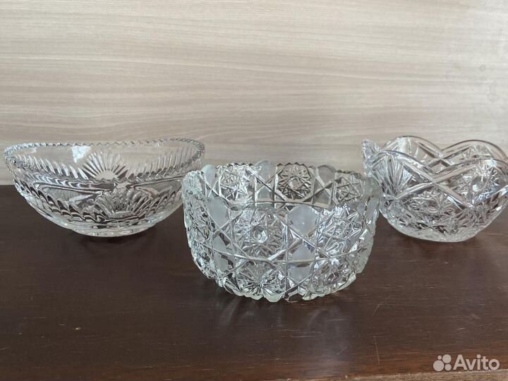Салатники конфетницы хрусталь СССР