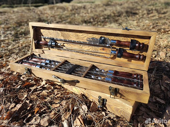 Шашлычный набор для пикника в чемодане