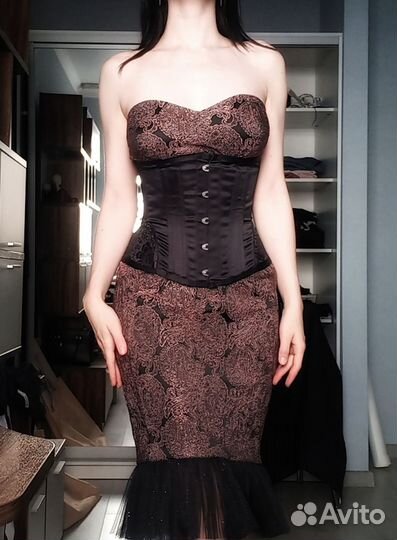 Вечернее платье миди (M-L)