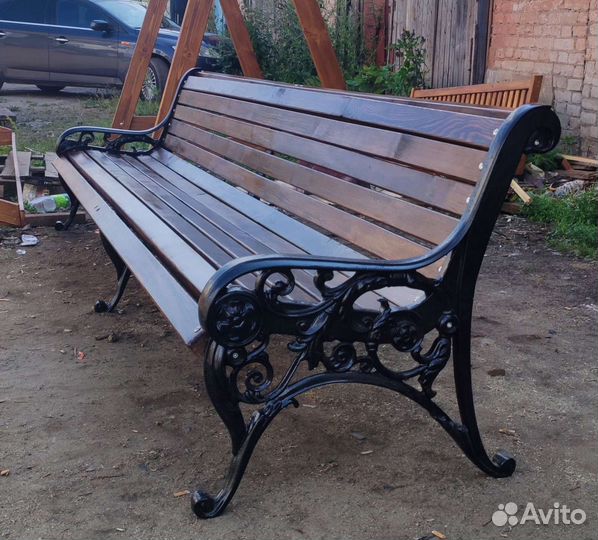 Скамейка на дачный участок/чугун