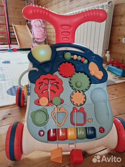 Каталка, ходунки, Игровой столик Жирафики