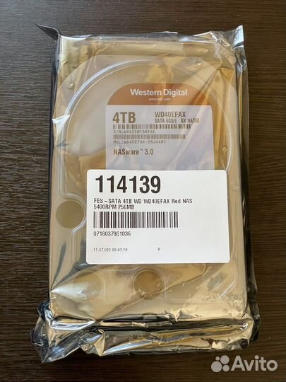 Жесткий диск Western Digital 4 Tb Red