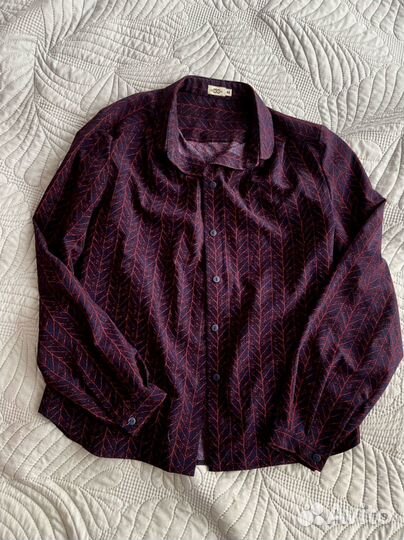 Женская рубашка-блузка фиолетовая