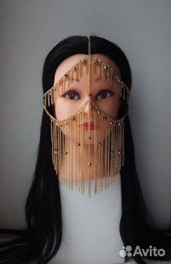 Маска из цепей/никаб/бурга