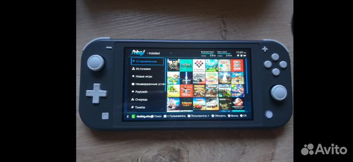 Nintendo Switch Lite прошитая (чип), много игр