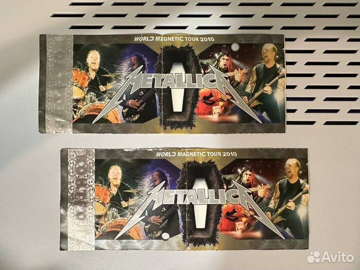 Билеты на концерт Metallica 2010 с автографом