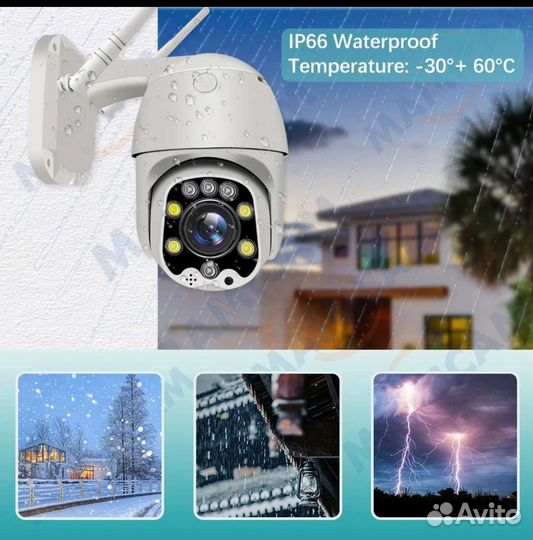 Камера видеонаблюдения 5мп 4G Sim уличная