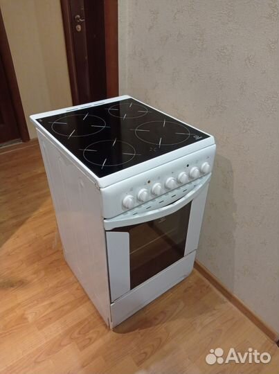 Плита с духовкой электрическая indesit