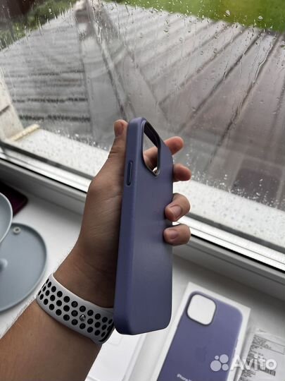 Чехол кожаный iPhone 13 pro max magsafe