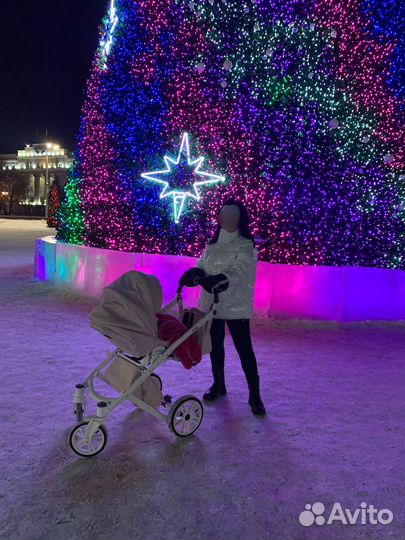 Коляска 2 в 1 indigo эко кожа