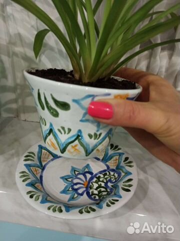 Кашпо керамика ручной работы