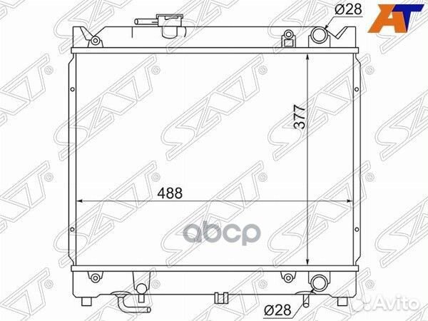 Радиатор Suzuki Escudo 88-97 / Vitara 88-99 SK0