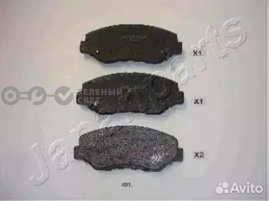 Japanparts PA401AF Колодки тормозные передние hond