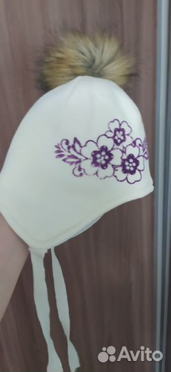 Шапка зимняя для девочки 52 54