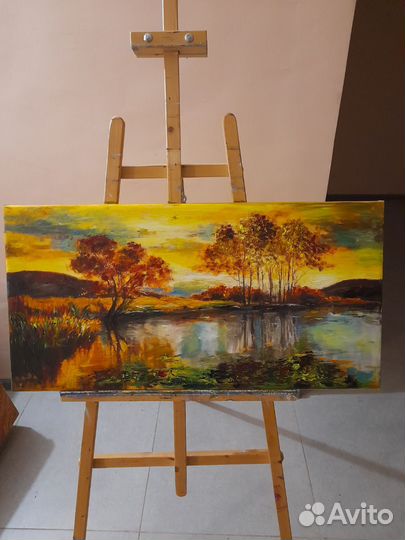 Картина холст,масло,подрамник 40на80см