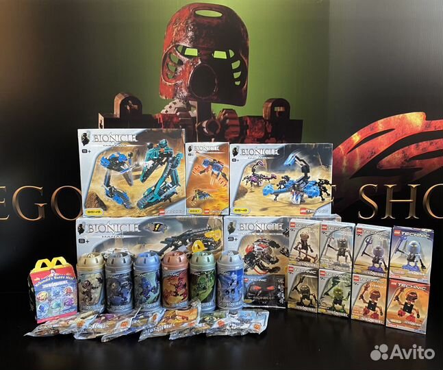 Запакованные и новые Лего Бионикл 2001 года