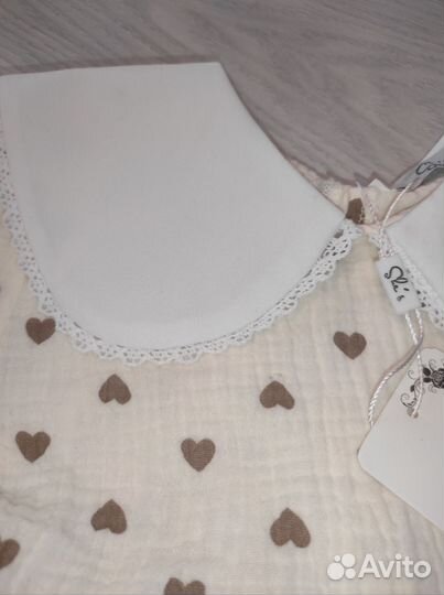 Муслиновое платье 116-122