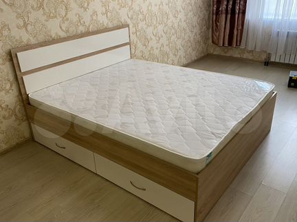 Кровать двухспальная 140/200 с ящиками