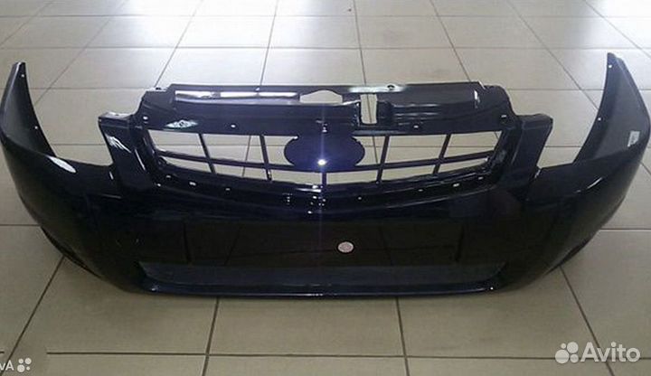 Бампер передний Лада Приора млечный путь