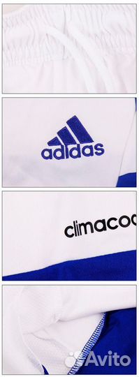 Шорты adidas Tiro 13 Short детские белые с синим