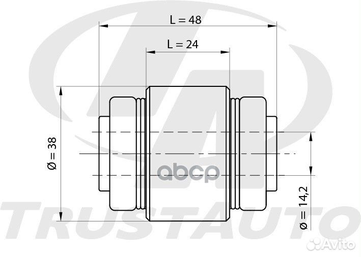 Сайлентблок плавающий (TA); SB700-7018