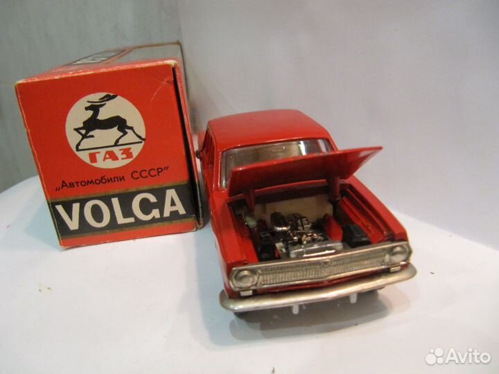 Волга газ 24 А14 без ми. Алый цвет. Коробка 1981