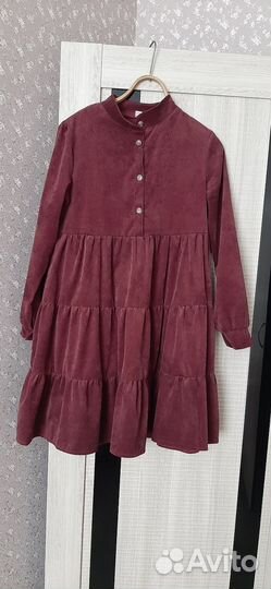 Платье вельветовое 46 размер