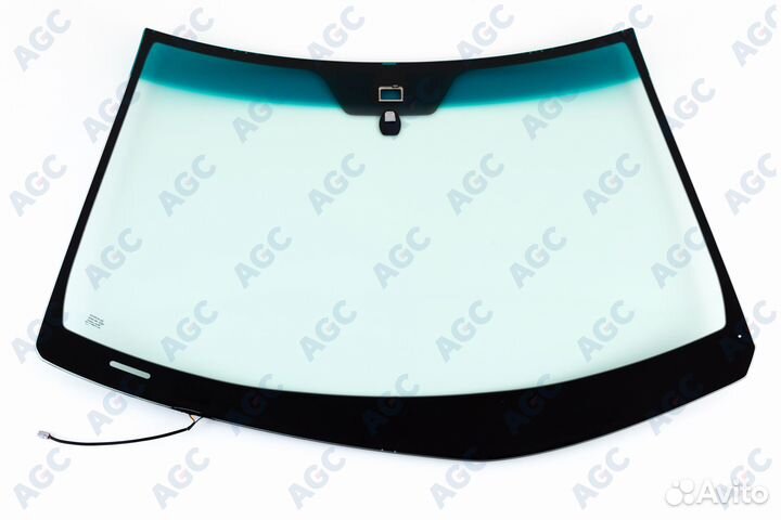 AGC lexus RX300/ 330/ 350/ 400/ 430/ 450 2003- стекло ветровое зеленое/зеленая полоса -С обогревом з