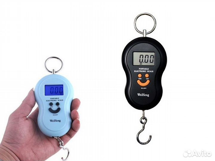 Электронный безмен до 50 кг с подсветкой Wei Heng