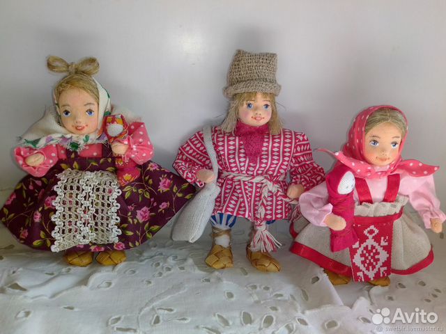 Куклы крестьянские дети подарок артельные куклы