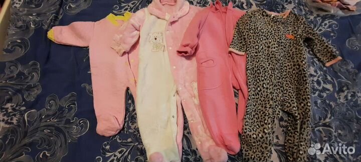 Одежда для девочки пакетом с рождения до года