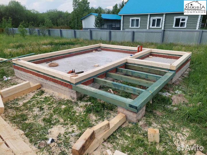 Строительство домов срубов 6х6м из бруса отделка