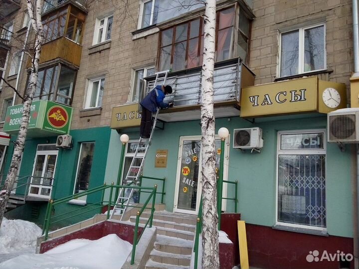 Монтаж и демонтаж рекламных вывесок (баннеров)