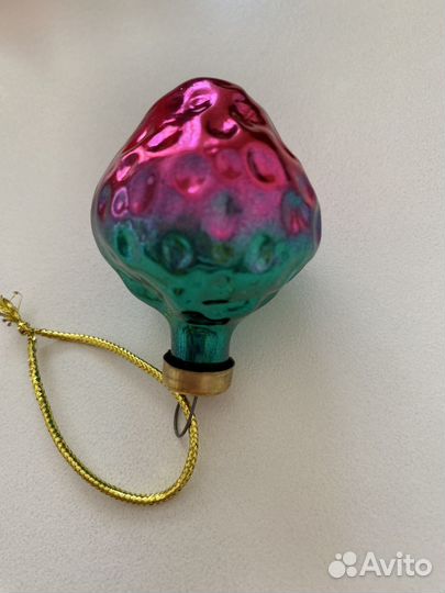Стеклянные елочные игрушки СССР