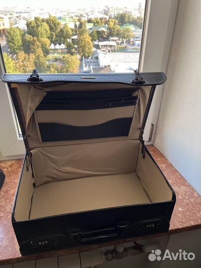 Сумка саквояж портфель Samsonite натуральная кожа